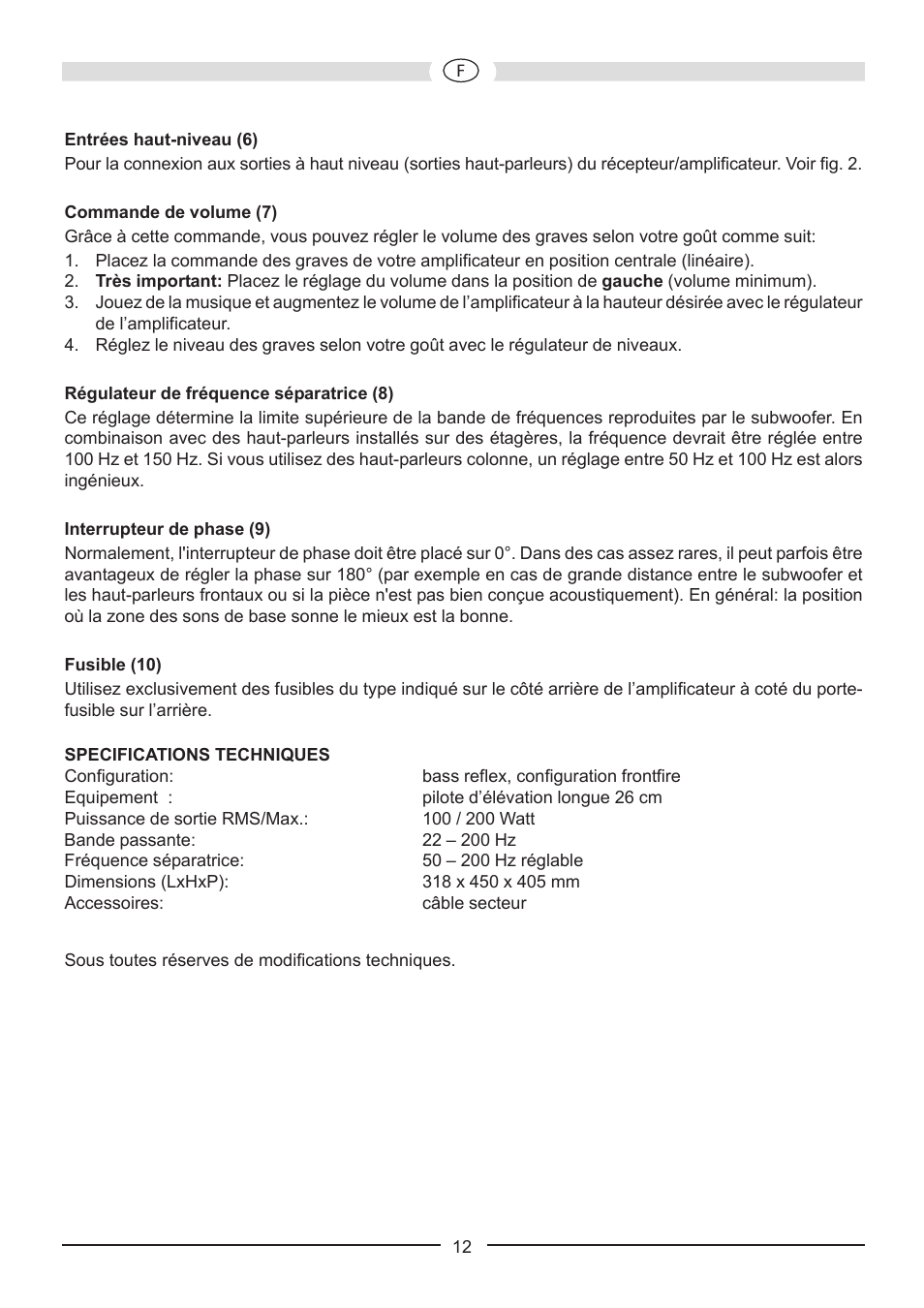 Heco Victa Prime Sub 252A User Manual | Page 12 / 44