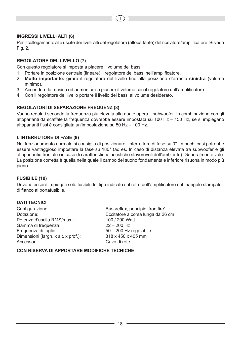 Heco Victa Prime Sub 252A User Manual | Page 18 / 44