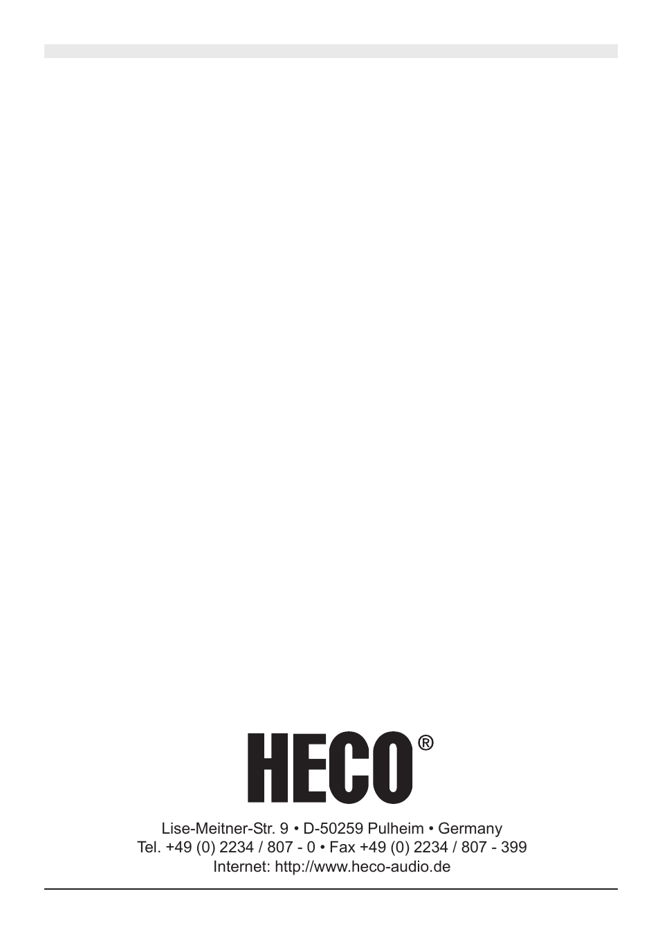Heco Victa Prime Sub 252A User Manual | Page 44 / 44