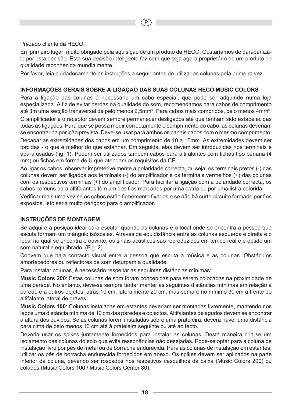 Heco Music Colors 200 User Manual | Page 18 / 32