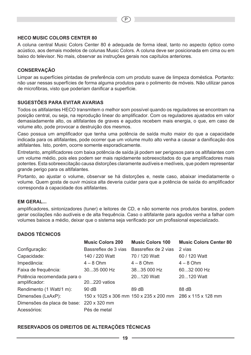 Heco Music Colors 200 User Manual | Page 19 / 32