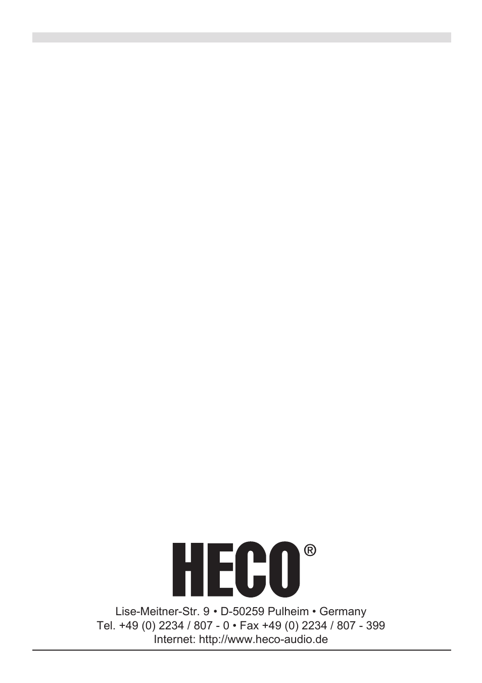 Heco Music Colors Cinema 5.1A User Manual | Page 52 / 52