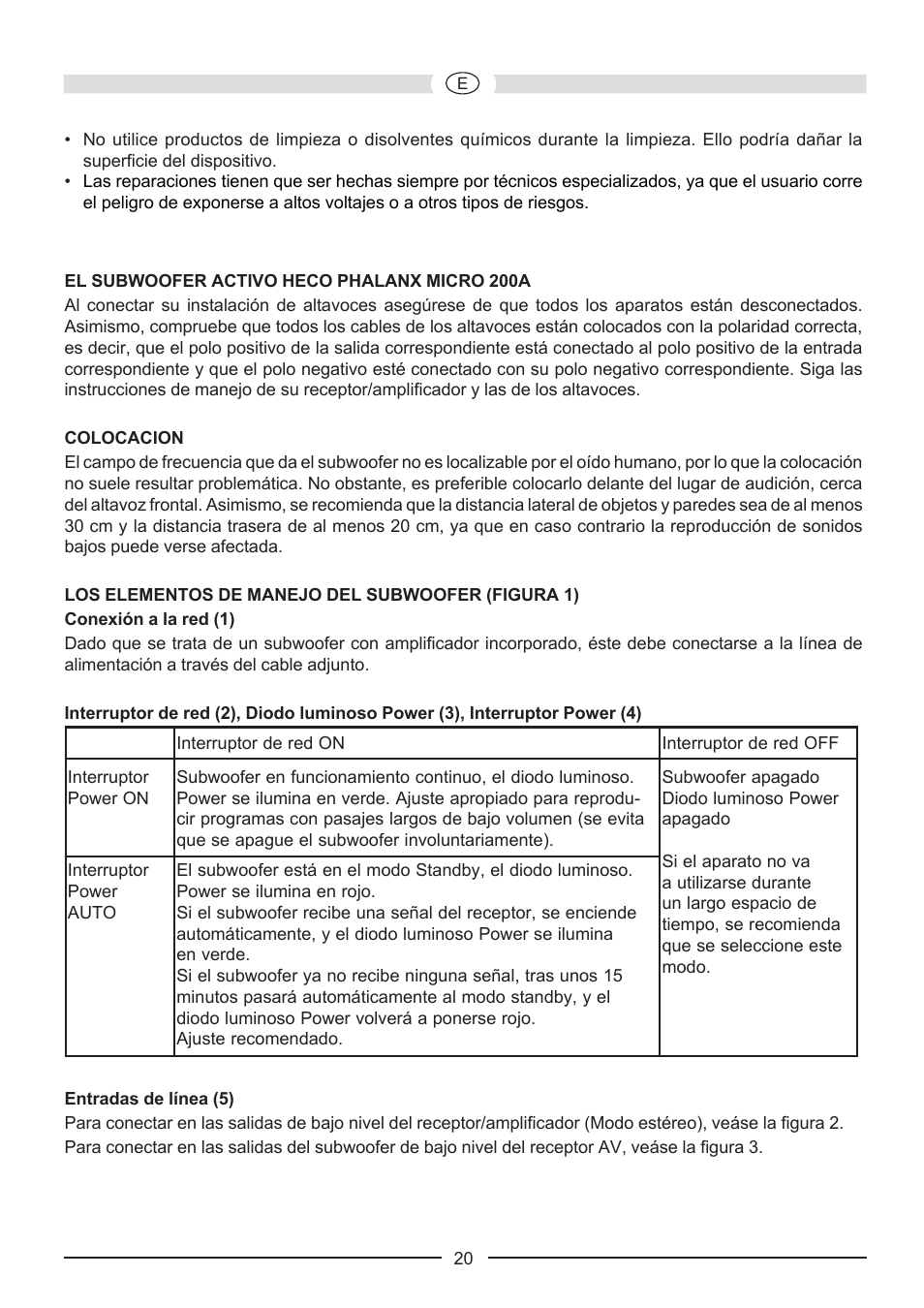 Heco Phalanx Micro 200 A User Manual | Page 20 / 44