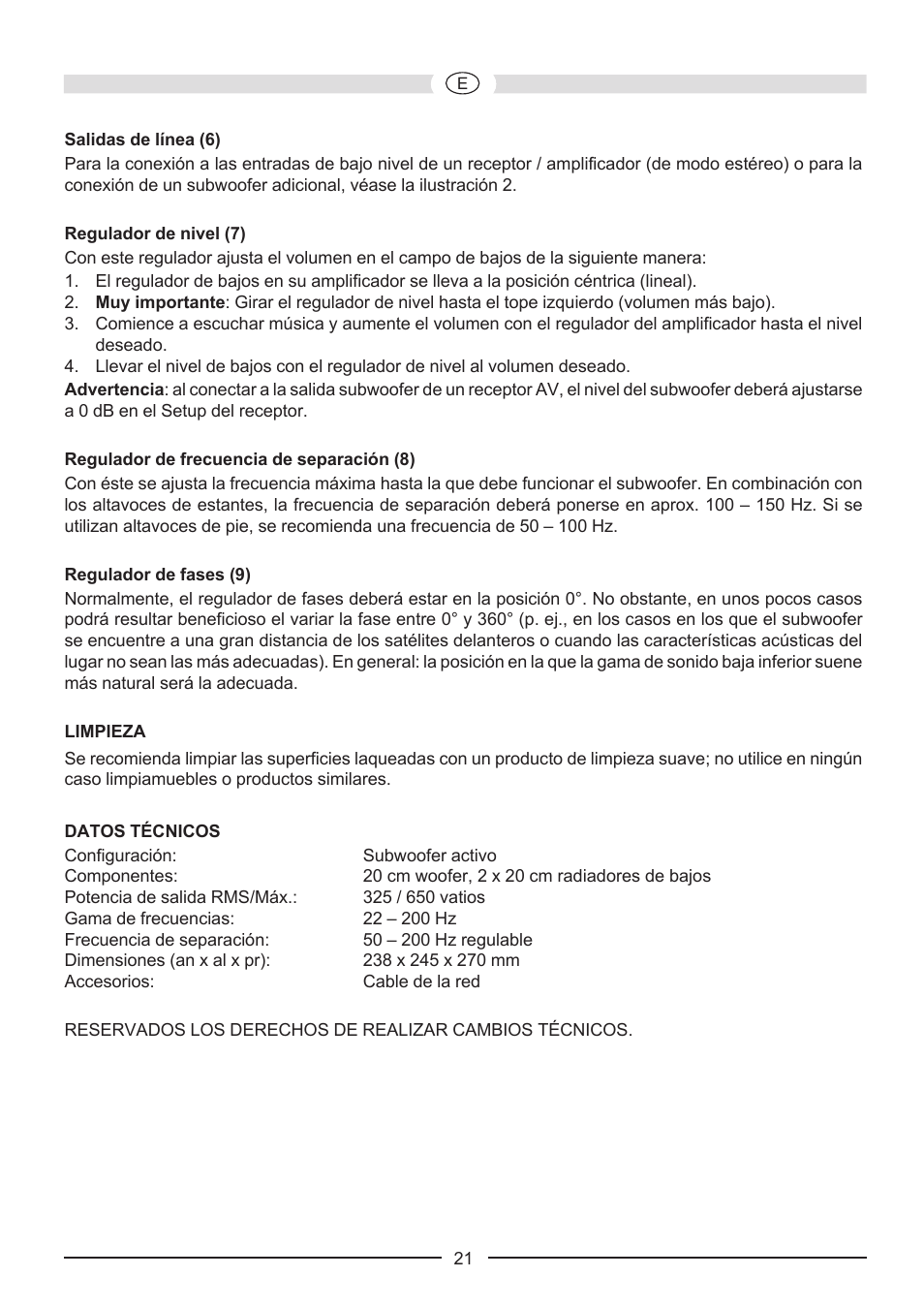 Heco Phalanx Micro 200 A User Manual | Page 21 / 44
