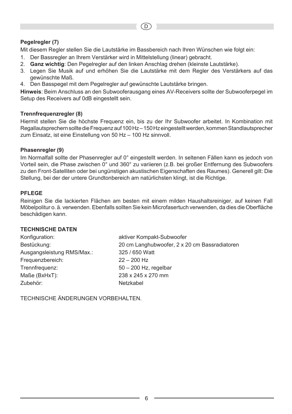 Heco Phalanx Micro 200 A User Manual | Page 6 / 44