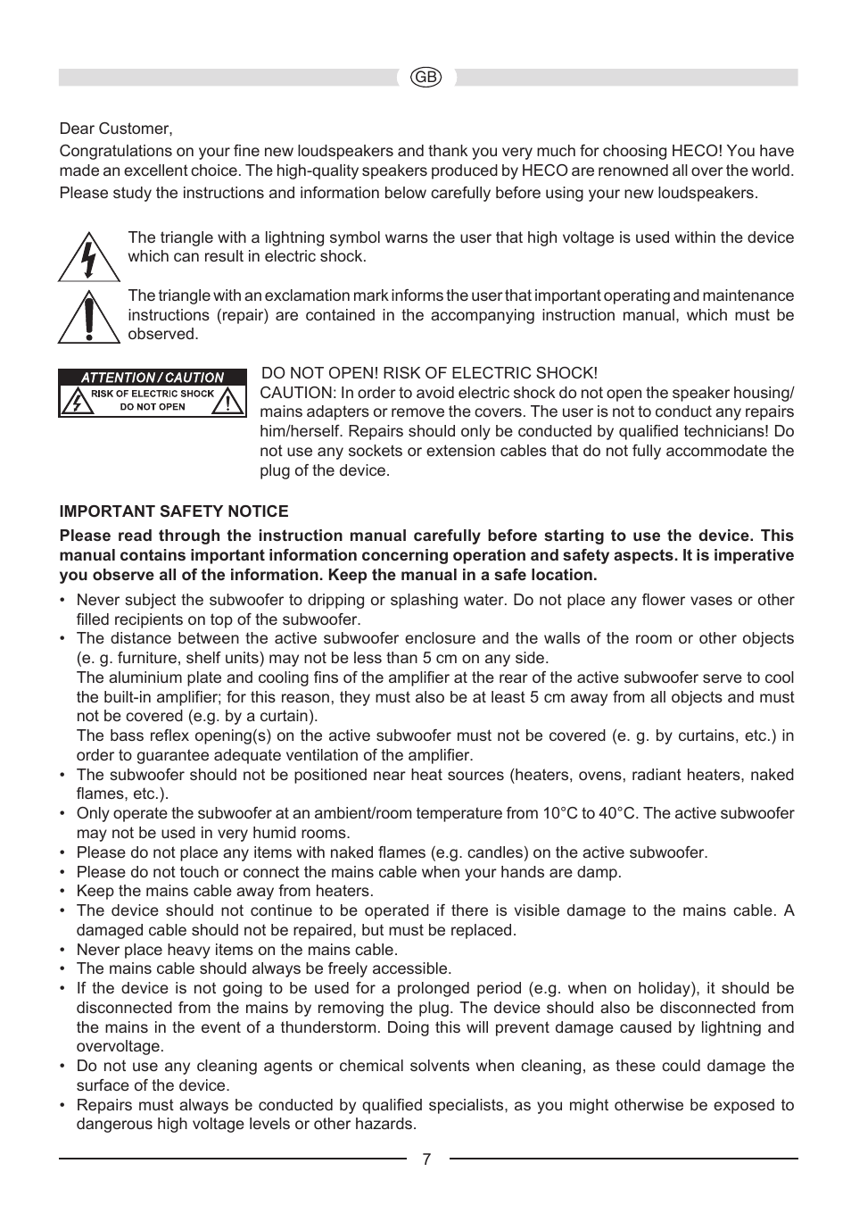 Heco Phalanx Micro 200 A User Manual | Page 7 / 44