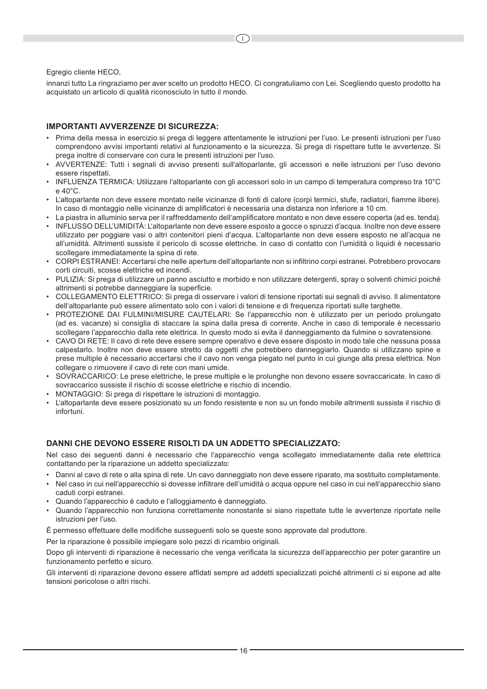 Heco Ascada 300 BTX User Manual | Page 16 / 32