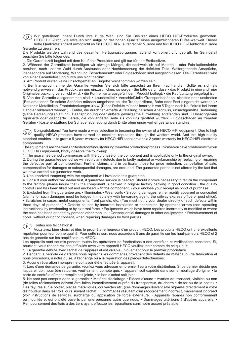 Heco Ascada 300 BTX User Manual | Page 30 / 32