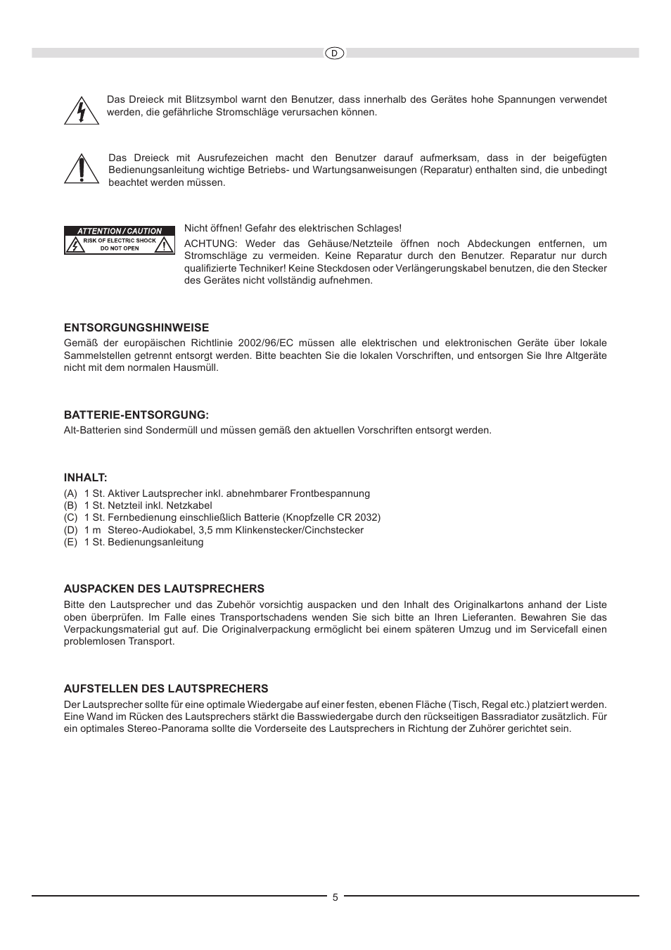 Heco Ascada 300 BTX User Manual | Page 5 / 32