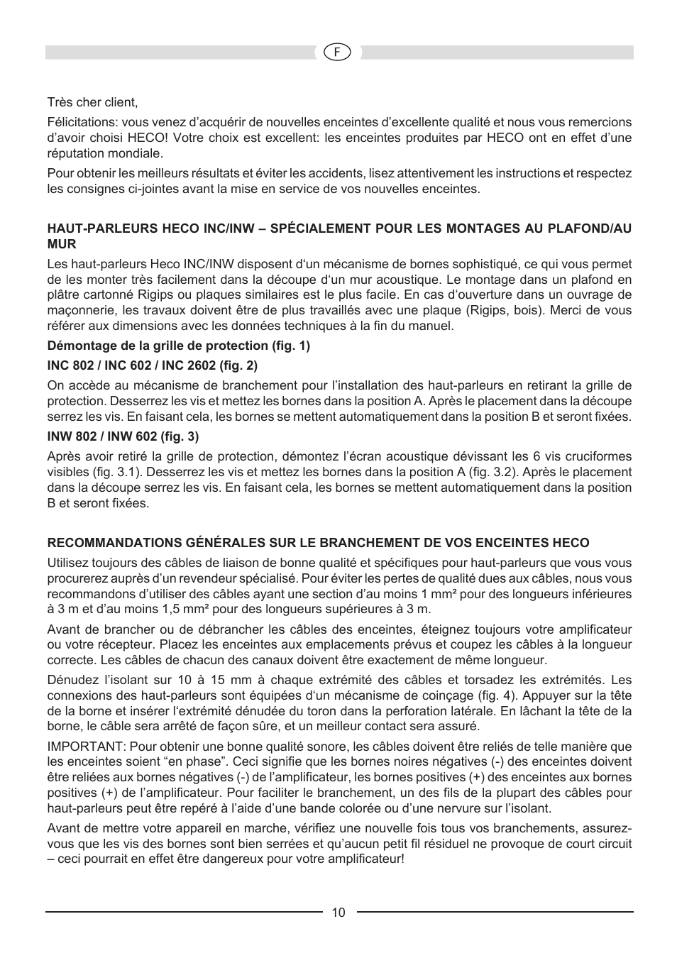 Heco Install INW 602 User Manual | Page 10 / 48