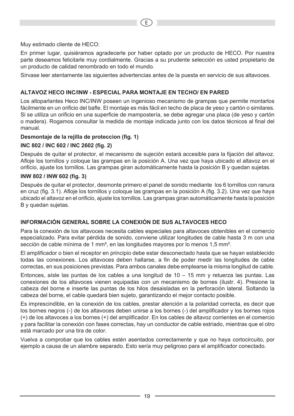 Heco Install INW 602 User Manual | Page 19 / 48