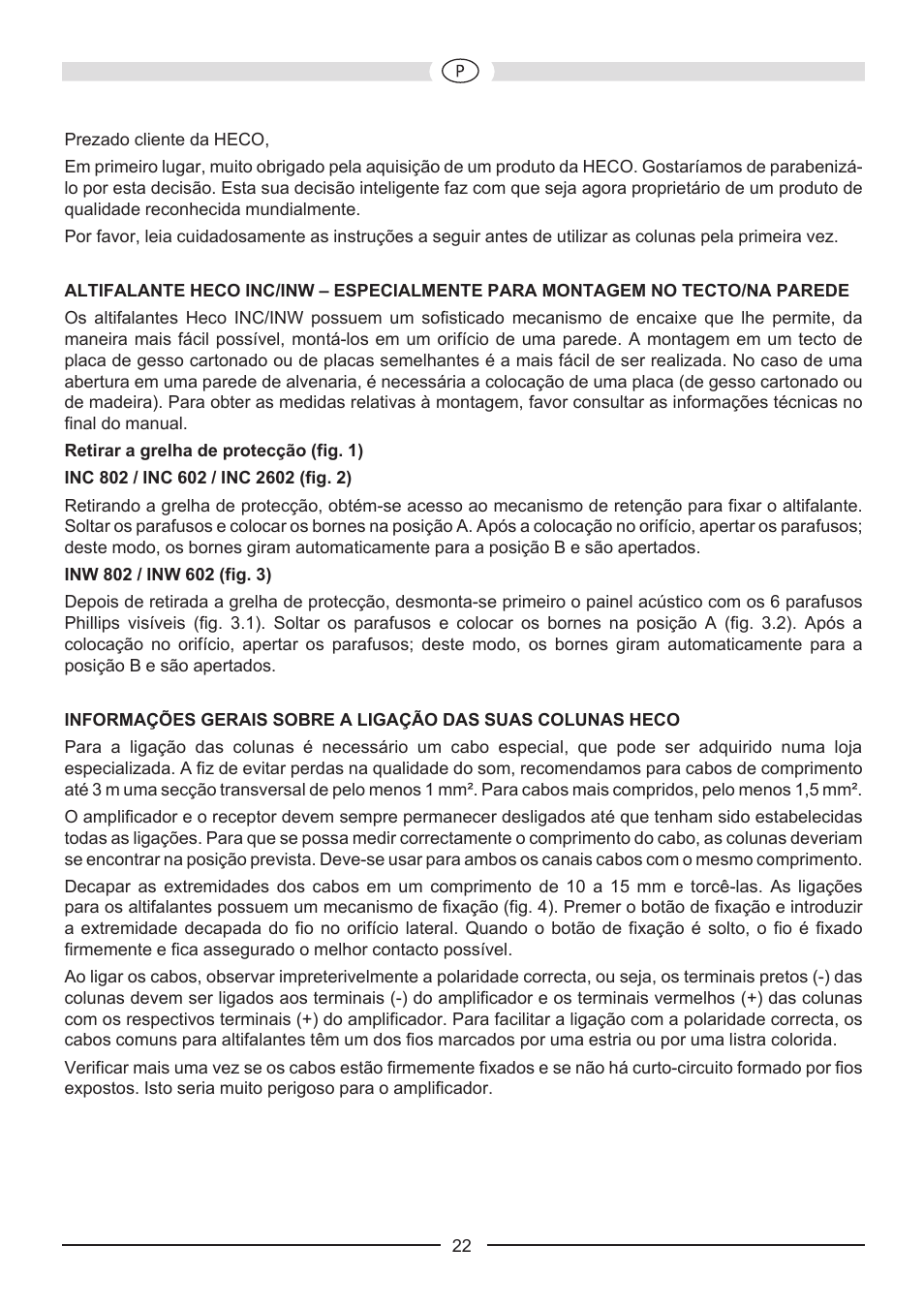 Heco Install INW 602 User Manual | Page 22 / 48
