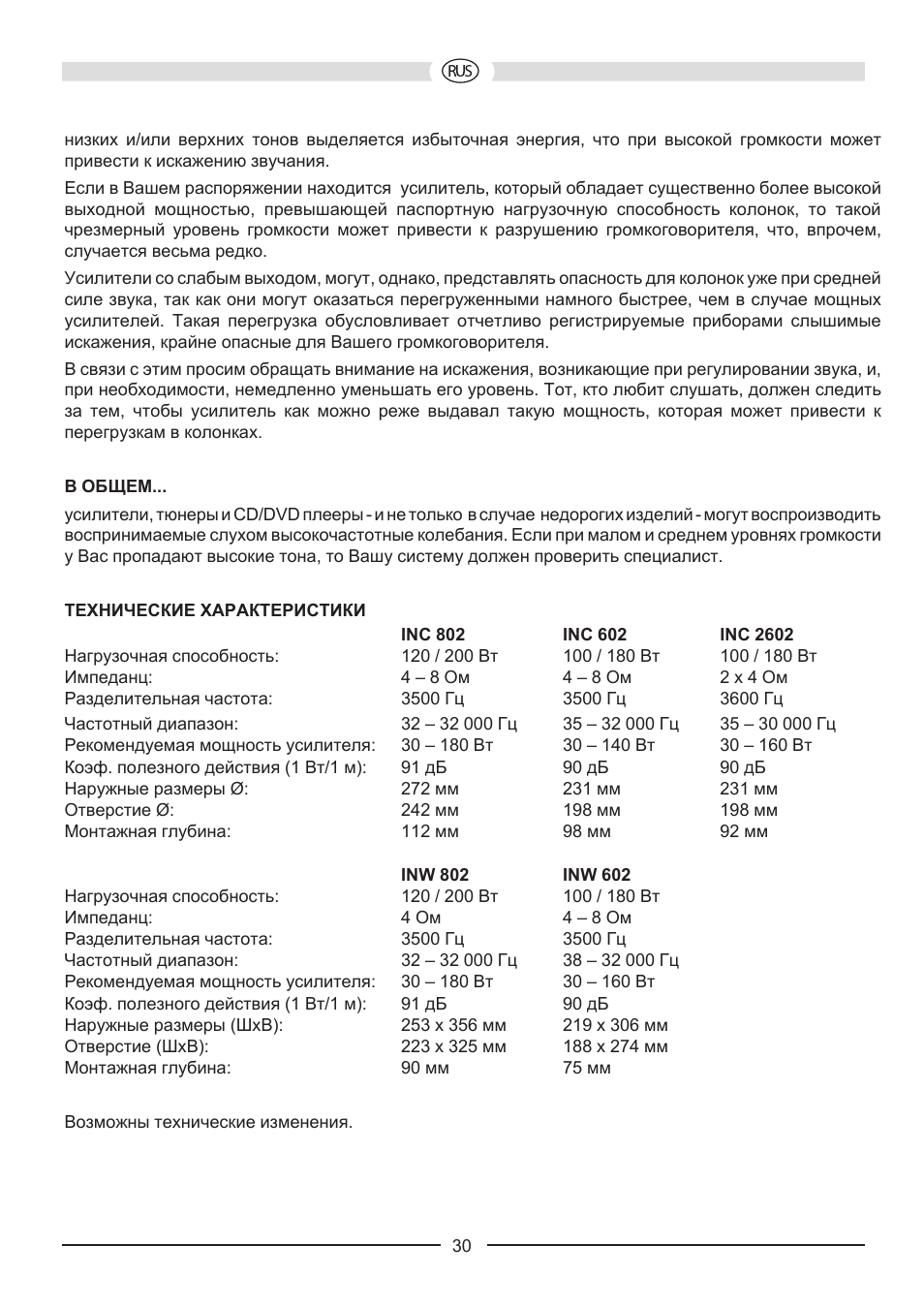 Heco Install INW 602 User Manual | Page 30 / 48