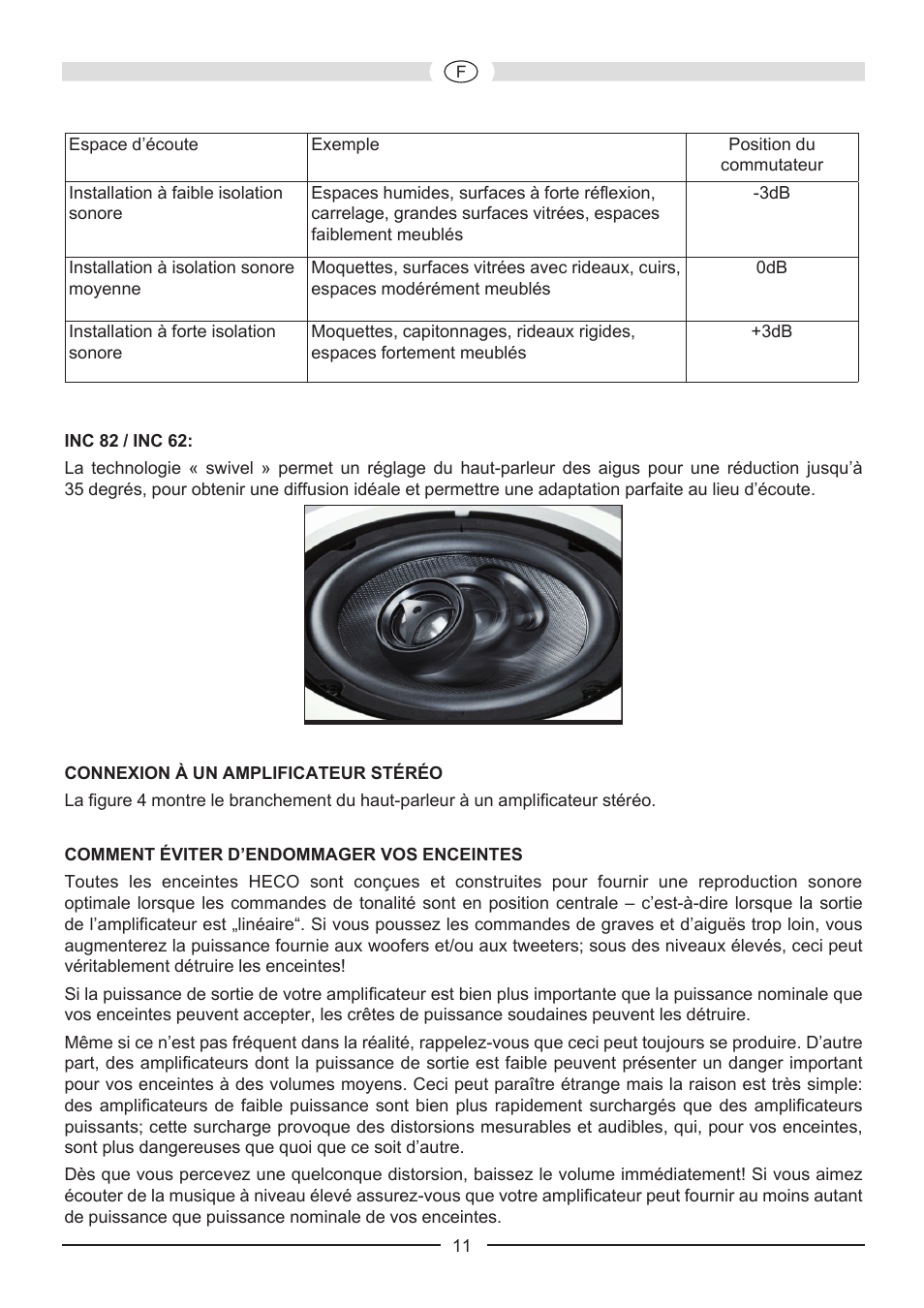 Heco Install Basic INC 62 User Manual | Page 11 / 44