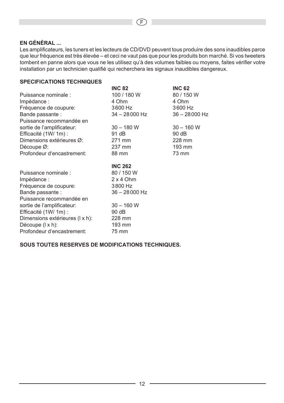 Heco Install Basic INC 62 User Manual | Page 12 / 44