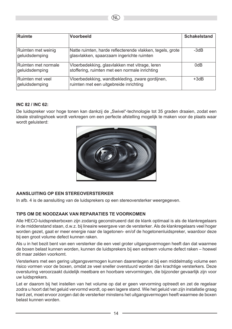 Heco Install Basic INC 62 User Manual | Page 14 / 44