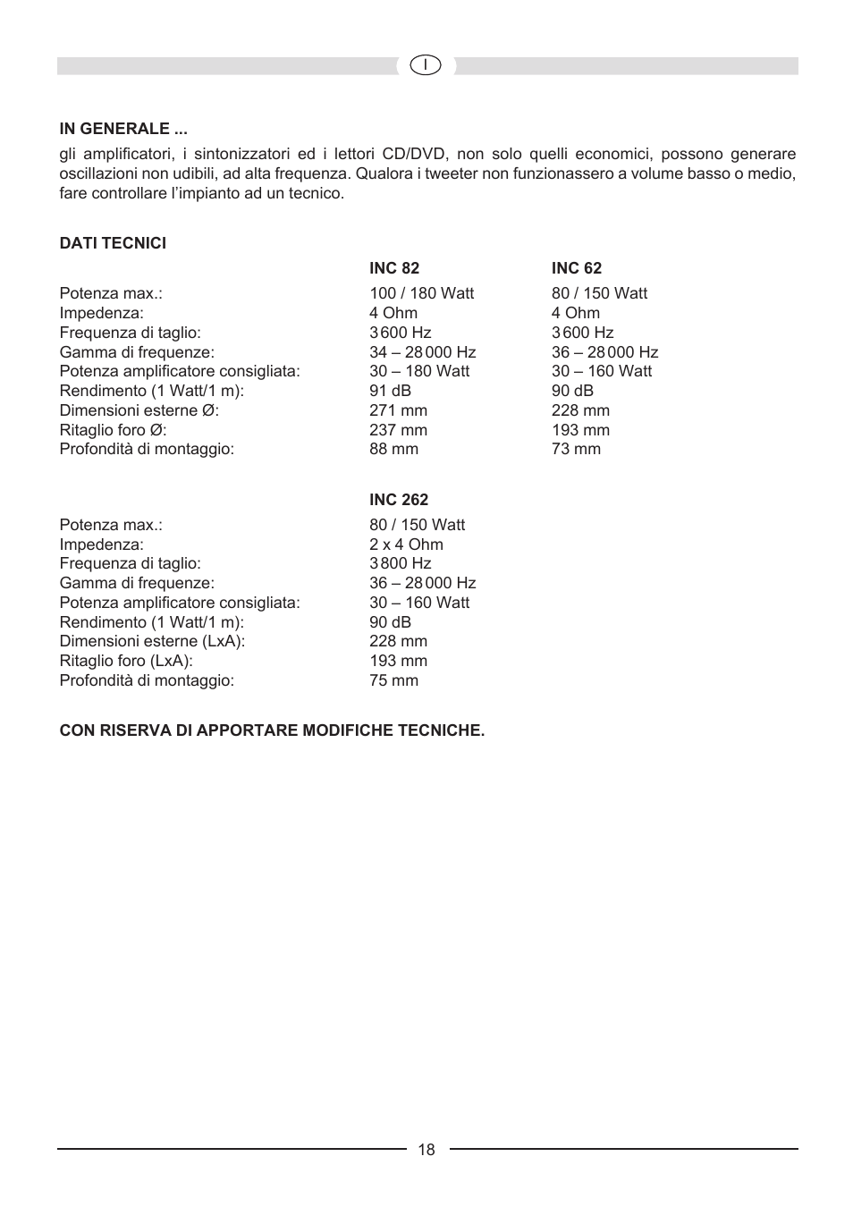 Heco Install Basic INC 62 User Manual | Page 18 / 44