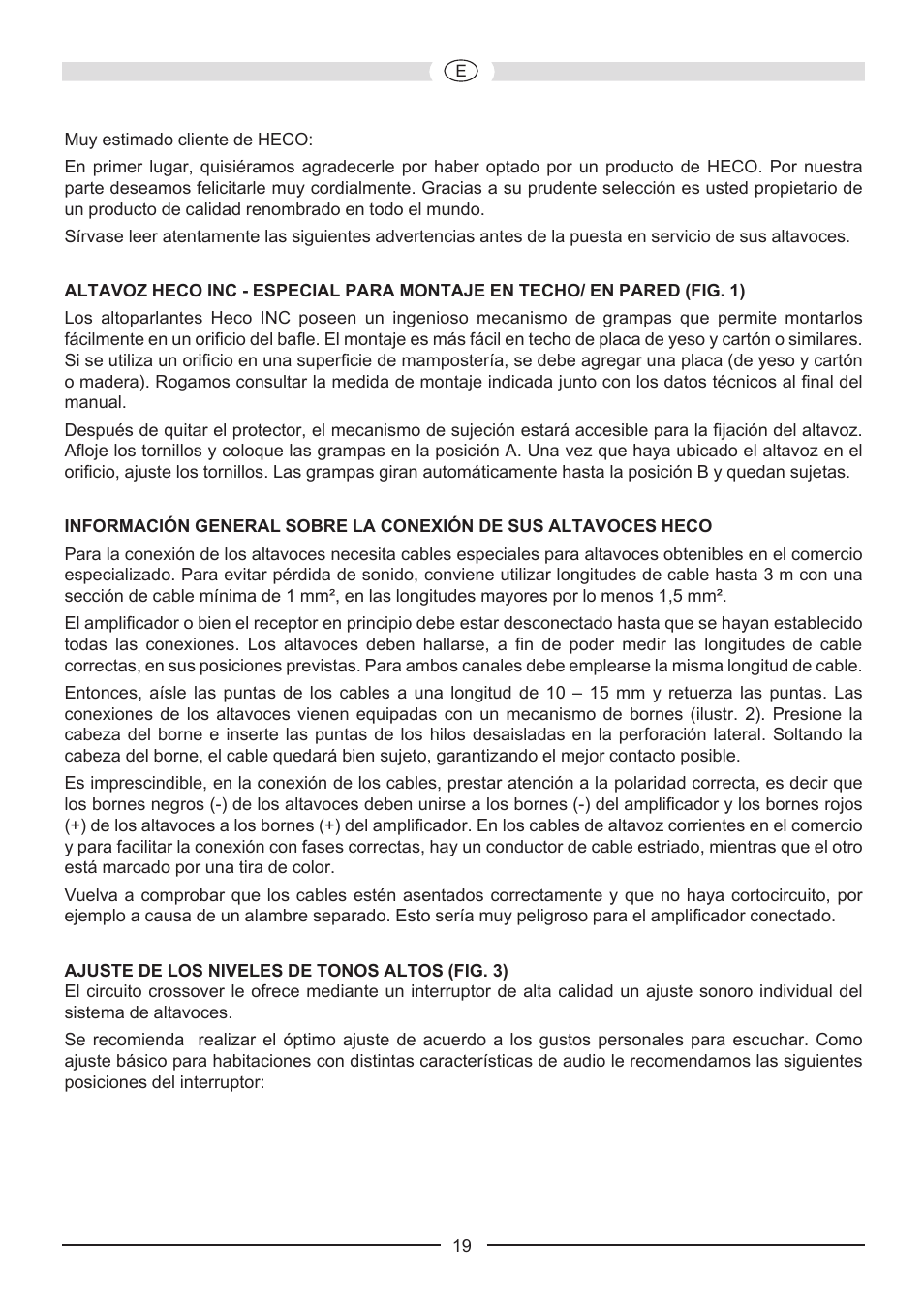 Heco Install Basic INC 62 User Manual | Page 19 / 44