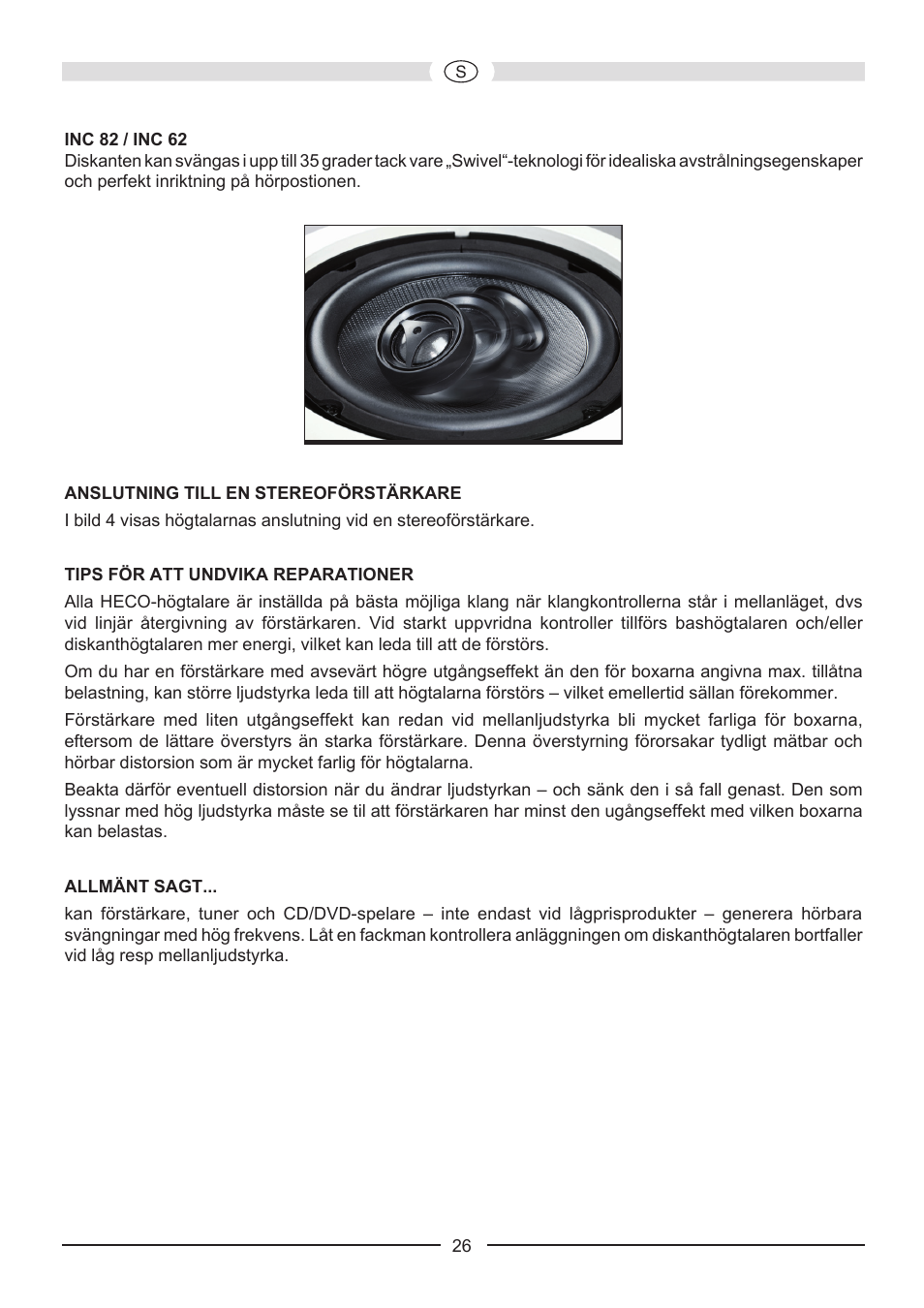 Heco Install Basic INC 62 User Manual | Page 26 / 44