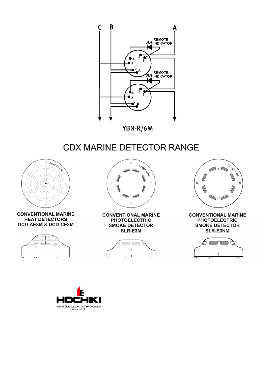 Hochiki SLR-E3NM User Manual | Page 2 / 2