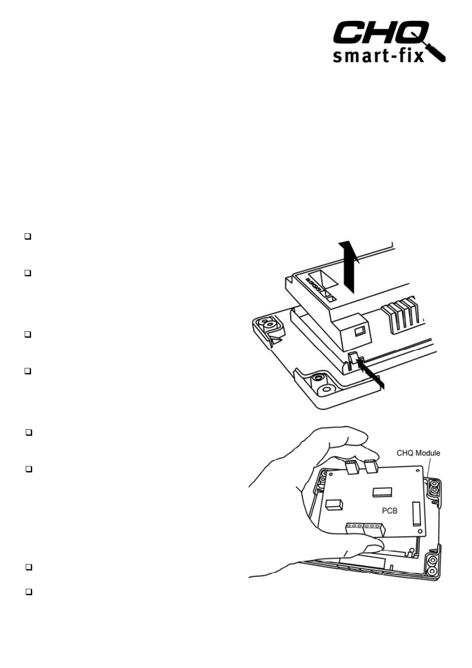 Hochiki CHQ-ADAPTOR User Manual | 2 pages