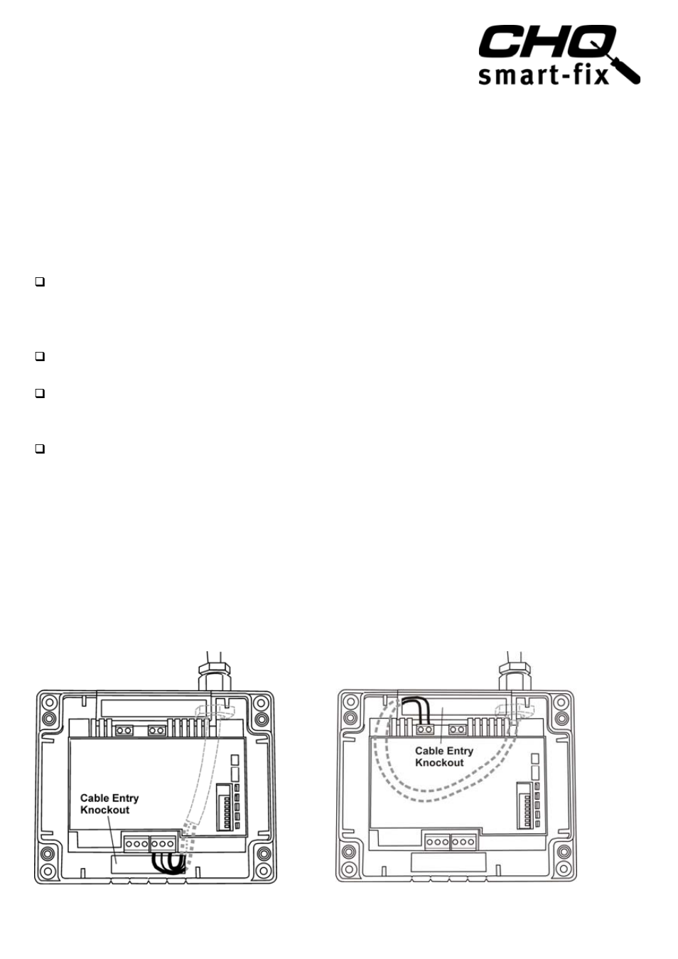 Hochiki CHQ-BACKBOX User Manual | 2 pages