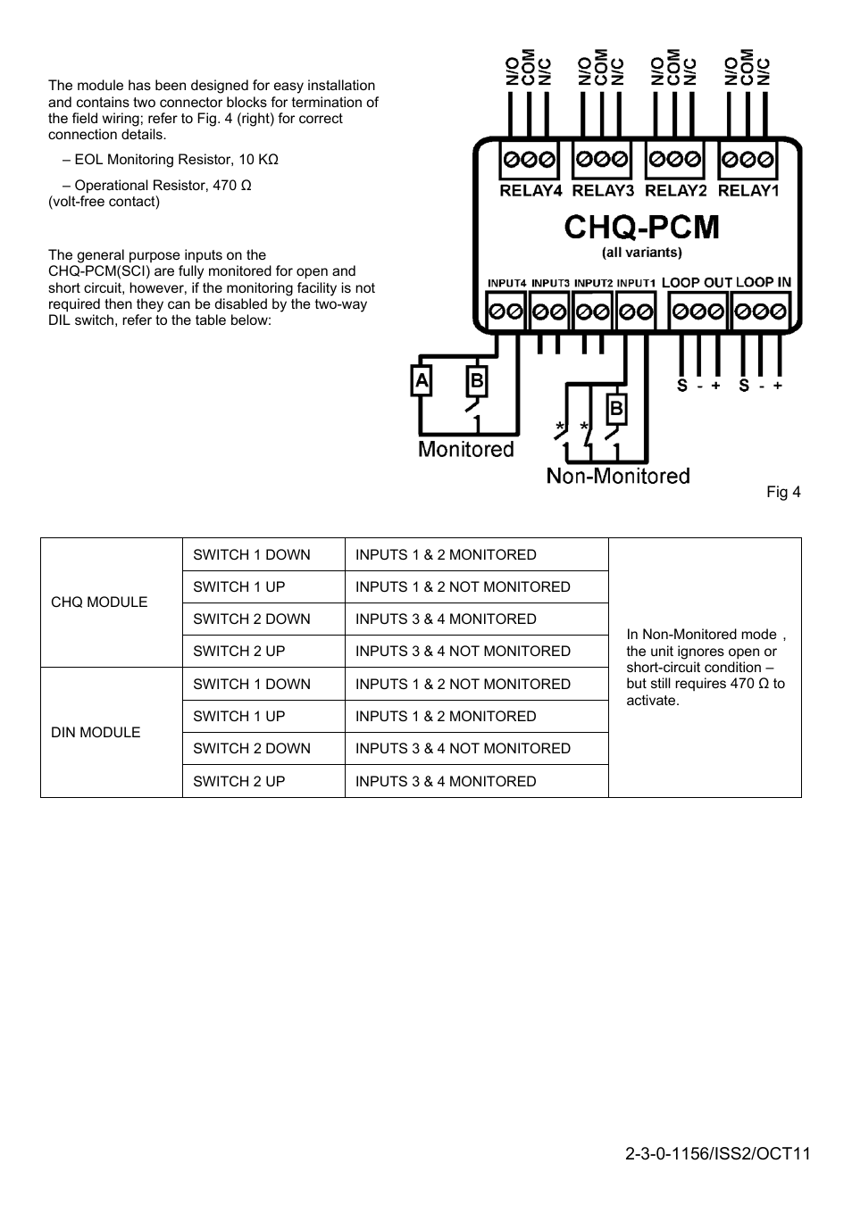 Hochiki CHQ-PCM(SCI) User Manual | Page 2 / 4