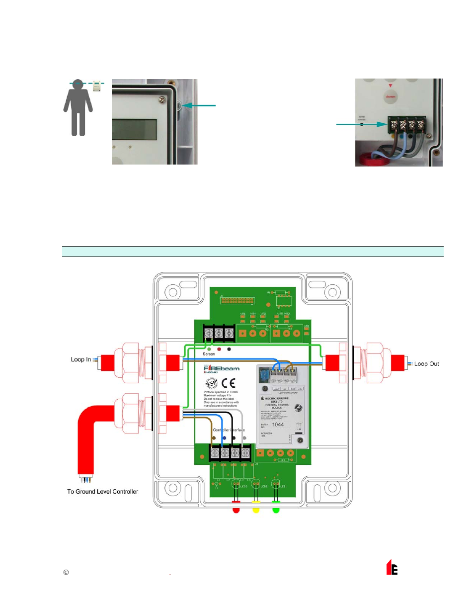 3 step 3 - mounting the controller, 4 wiring configuration | Hochiki FB-1 User Manual | Page 7 / 19