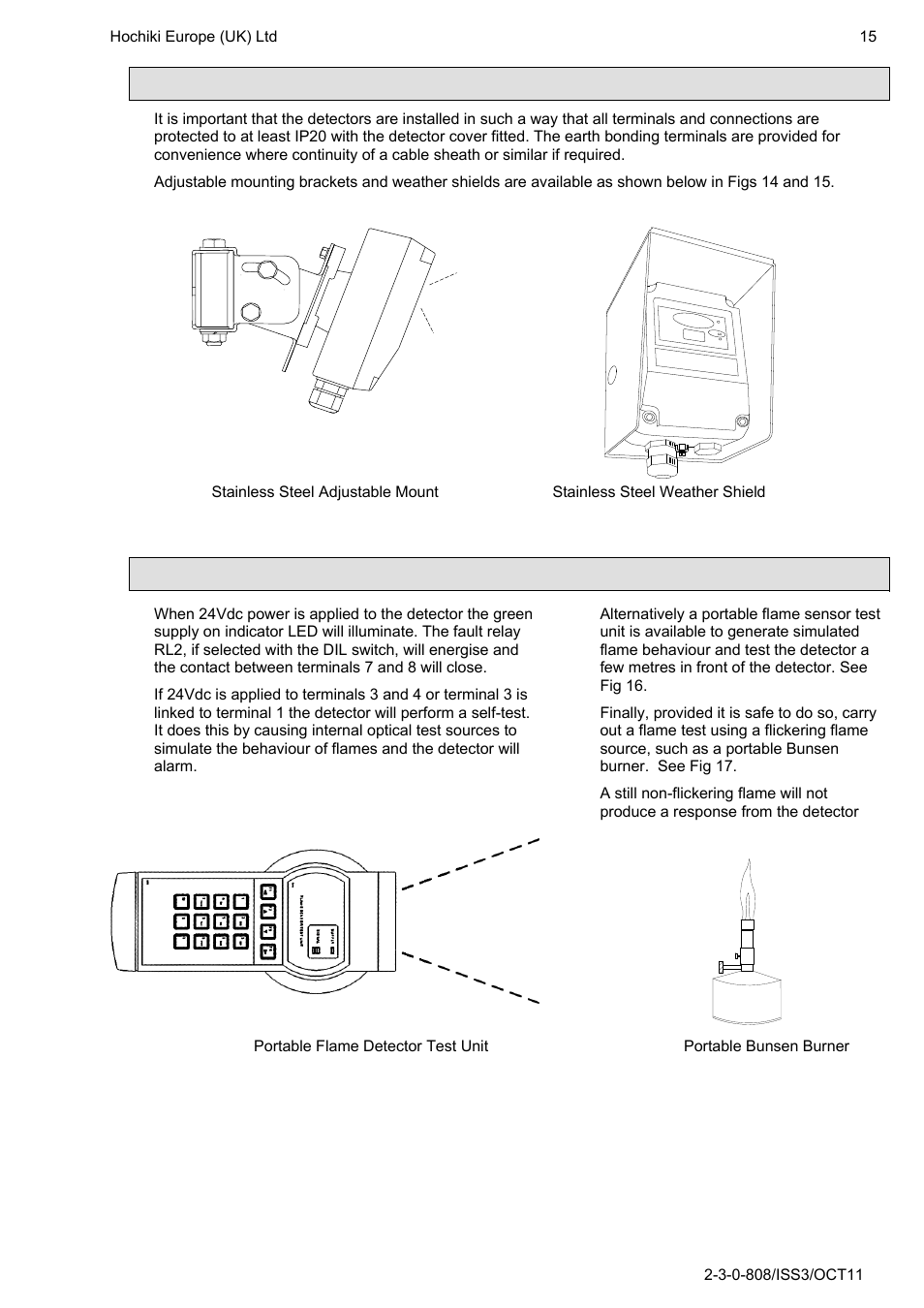 Installation, Functional testing | Hochiki IFD-E User Manual | Page 15 / 16