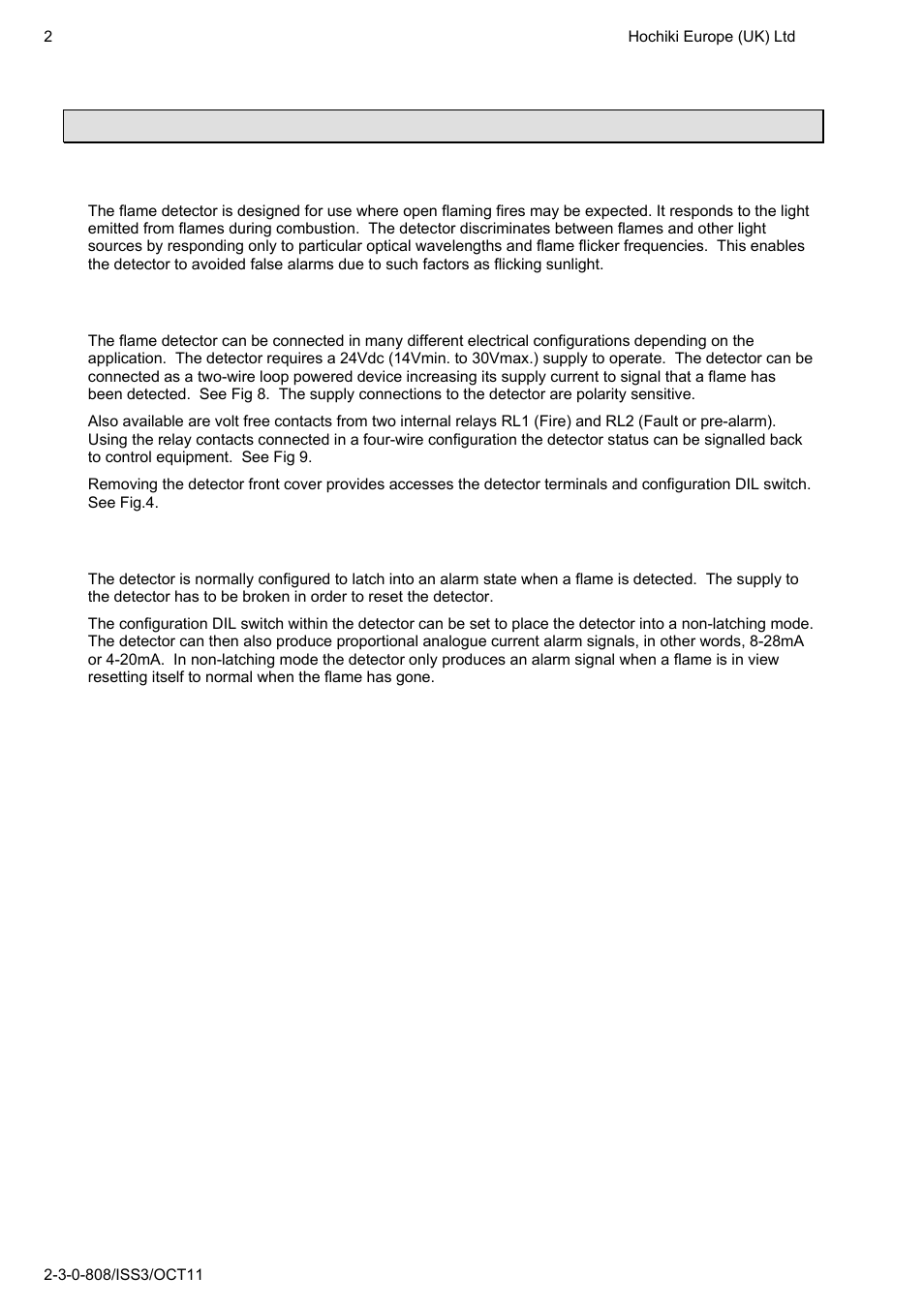 General | Hochiki IFD-E User Manual | Page 2 / 16