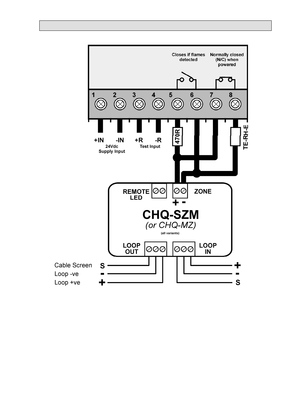 Hochiki chq module connection information | Hochiki IFD-E(EXD) User Manual | Page 11 / 15
