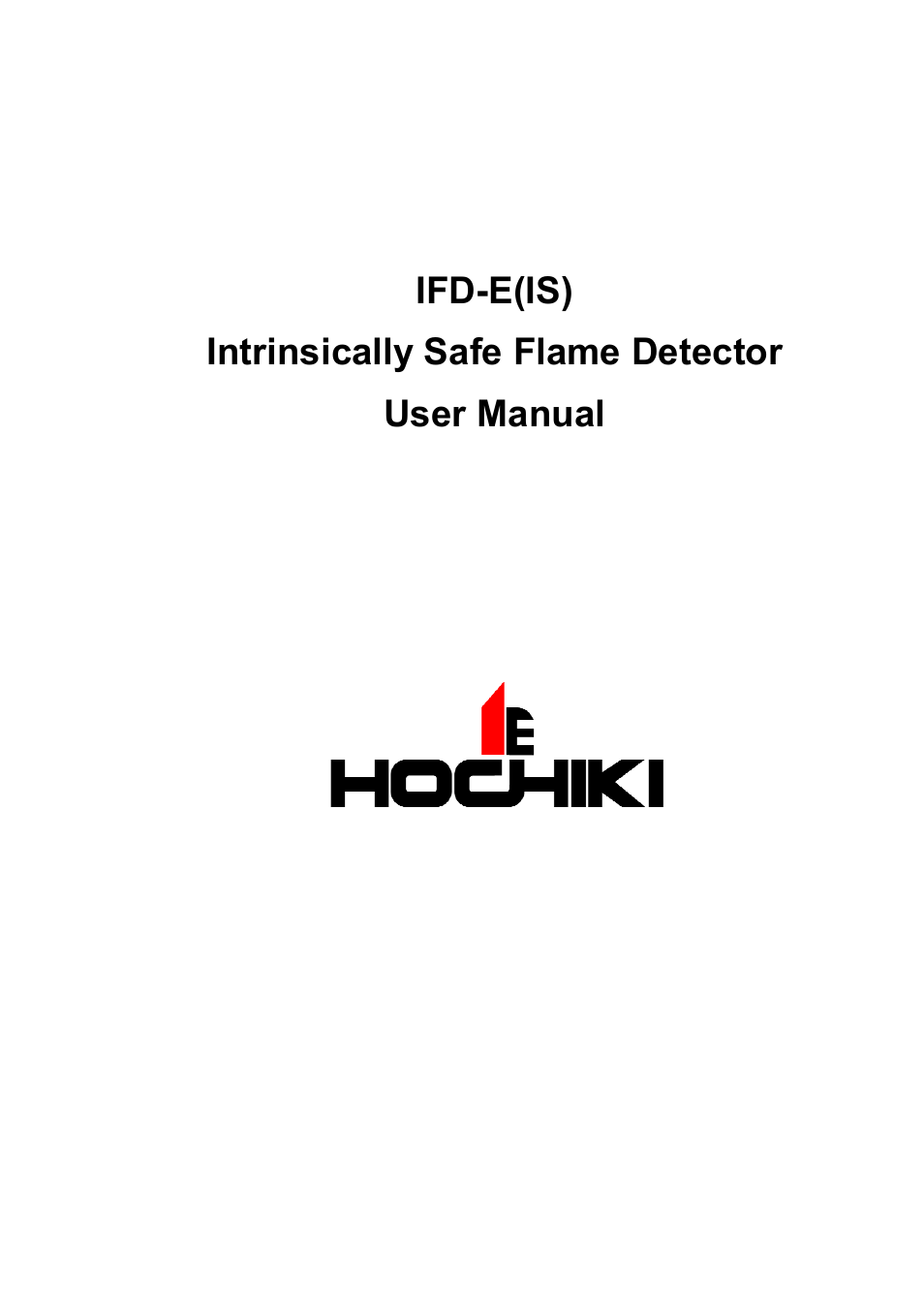 Hochiki IFD-E(IS) User Manual | 11 pages