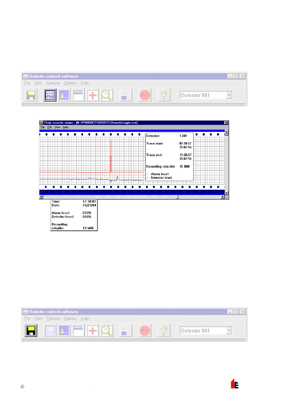 14 chart recording, 15 load / save function settings | Hochiki FIRElink-100 User Manual | Page 18 / 40