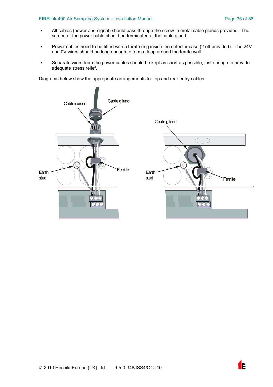 Hochiki FIRElink-400CM User Manual | Page 35 / 58