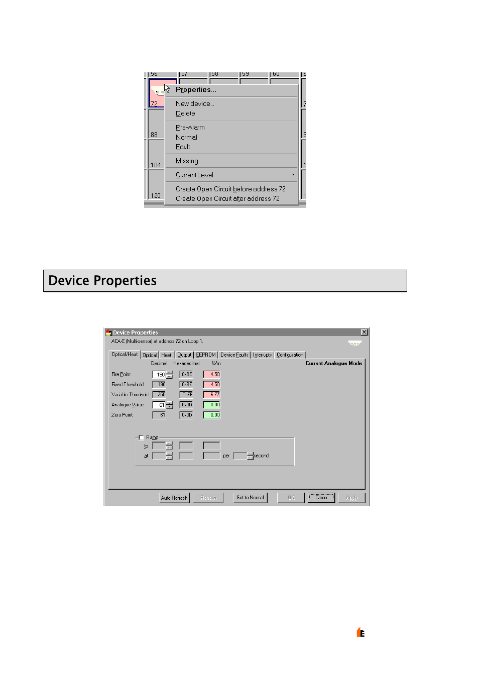 Device properties | Hochiki TE-TLE User Manual | Page 20 / 43