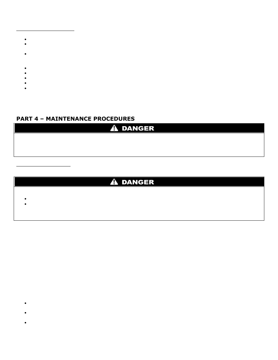 B. owner maintenance, Part 4, Maintenance procedures | A. daily maintenance, Part 4 – maintenance procedures | HTP MC120 User Manual | Page 6 / 8