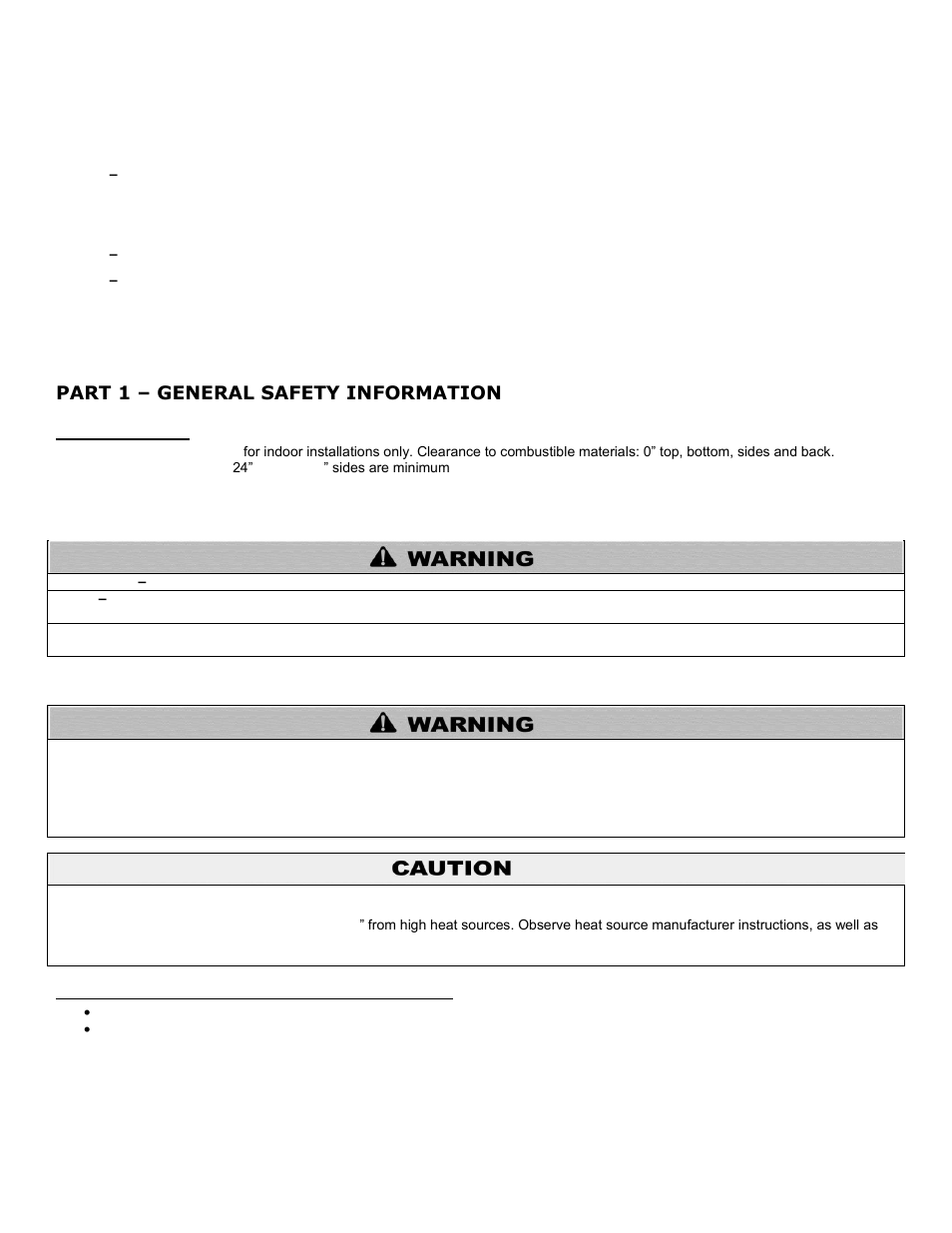 Part 1, General safety information, A. precautions | B. when servicing the water heating system, Part 1 – general safety information | HTP SSU-119CB User Manual | Page 3 / 12