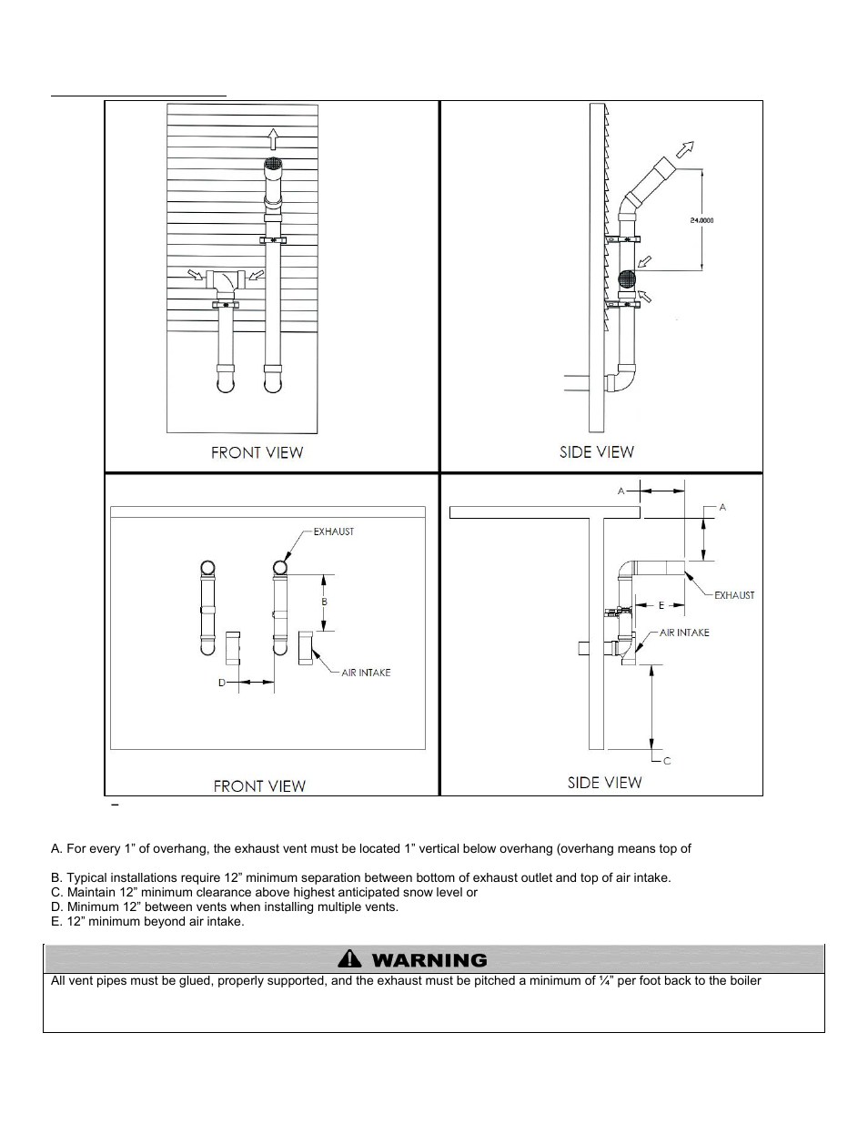 J. horizontal venting | HTP EL-399 User Manual | Page 36 / 84