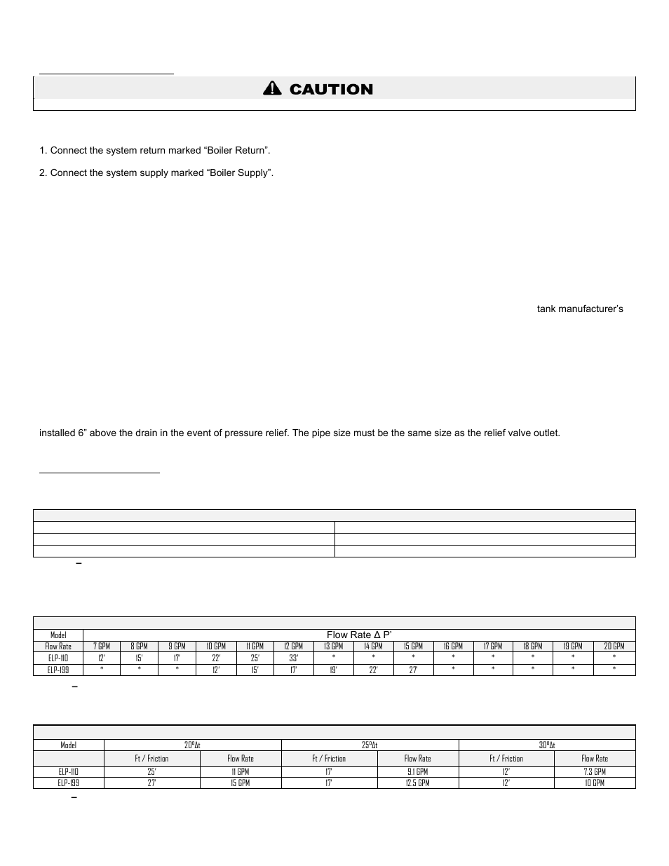 H. piping installation, I. circulator sizing | HTP ELP-199 User Manual | Page 24 / 83