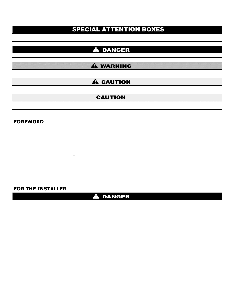 Foreword, For the installer | HTP ELP-199 User Manual | Page 3 / 83