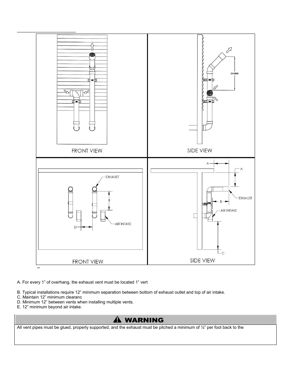 J. horizontal venting | HTP ELP-199 User Manual | Page 37 / 83