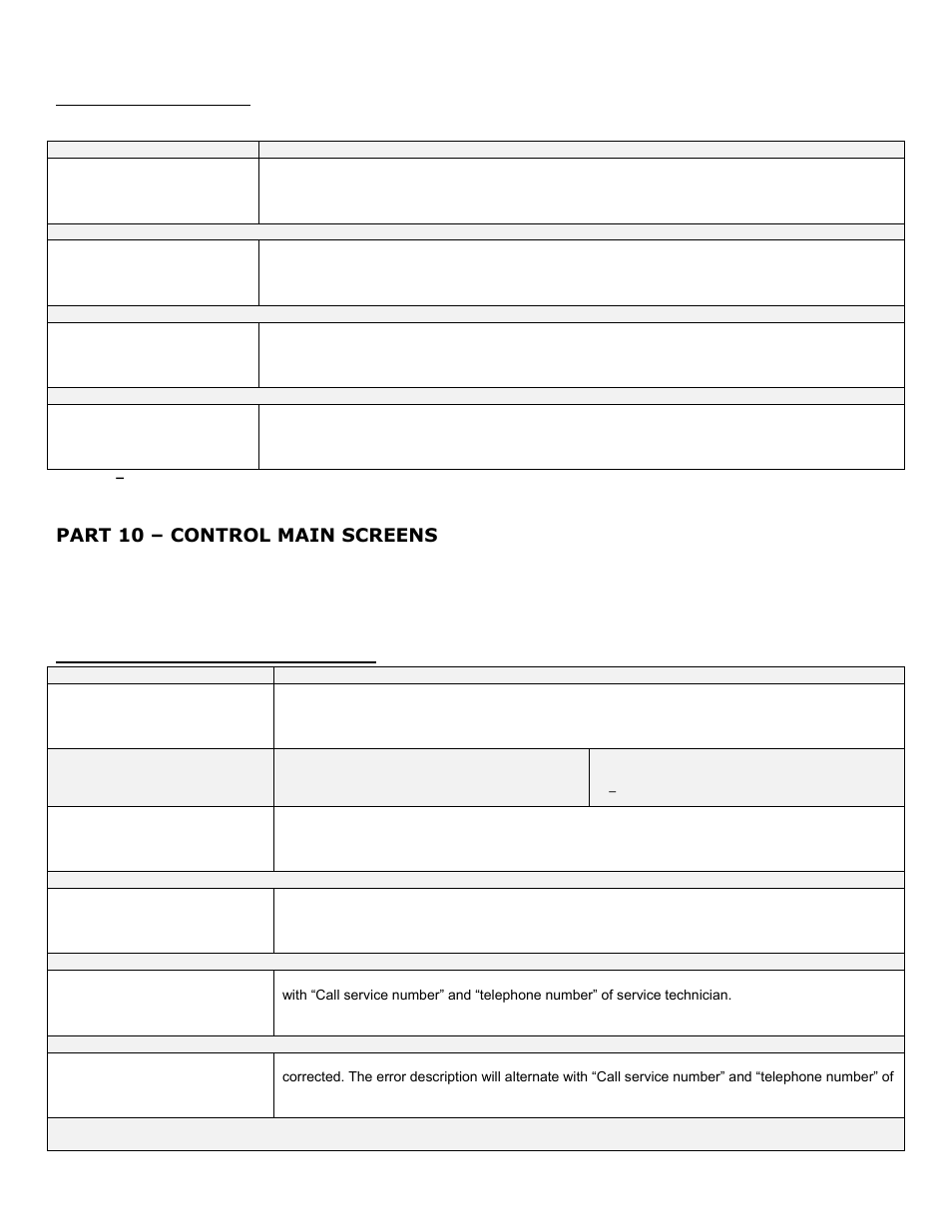 E. initializing screens, Part 10, Control main screens | A. stand-alone boiler main screens, Part 10 – control main screens | HTP ELP-199 User Manual | Page 56 / 83