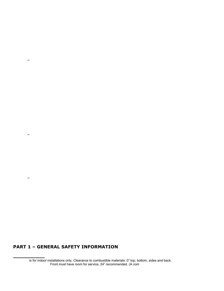 Part 1, General safety information, A. precautions | HTP ELP-199 User Manual | Page 7 / 83