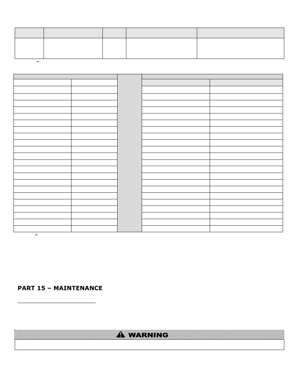 Part 15, Maintenance, A. maintenance procedures | Part 15 – maintenance | HTP ELP-199 User Manual | Page 73 / 83