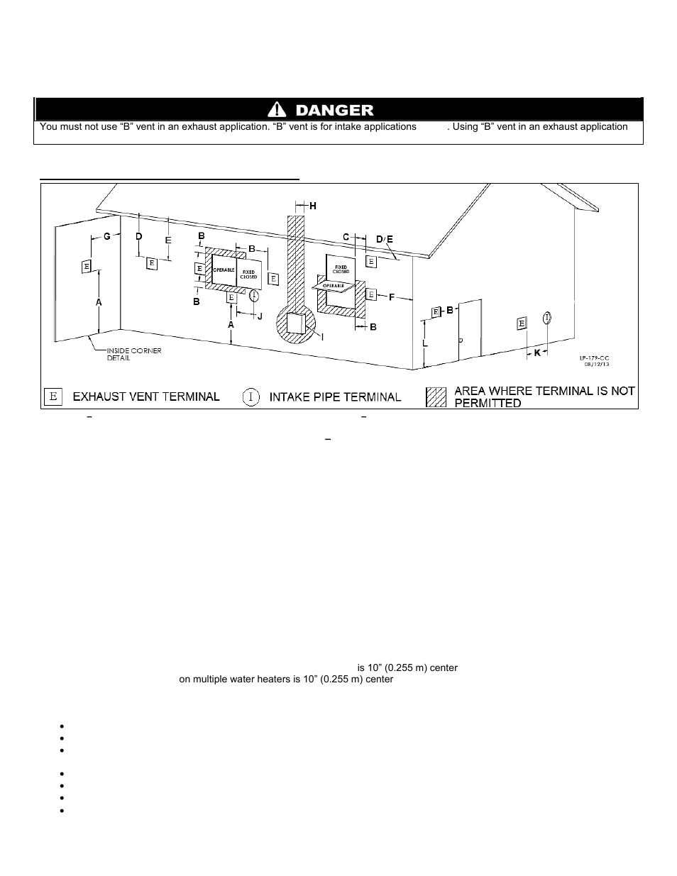 D. exhaust vent and intake pipe location | HTP EFT-399 User Manual | Page 35 / 91