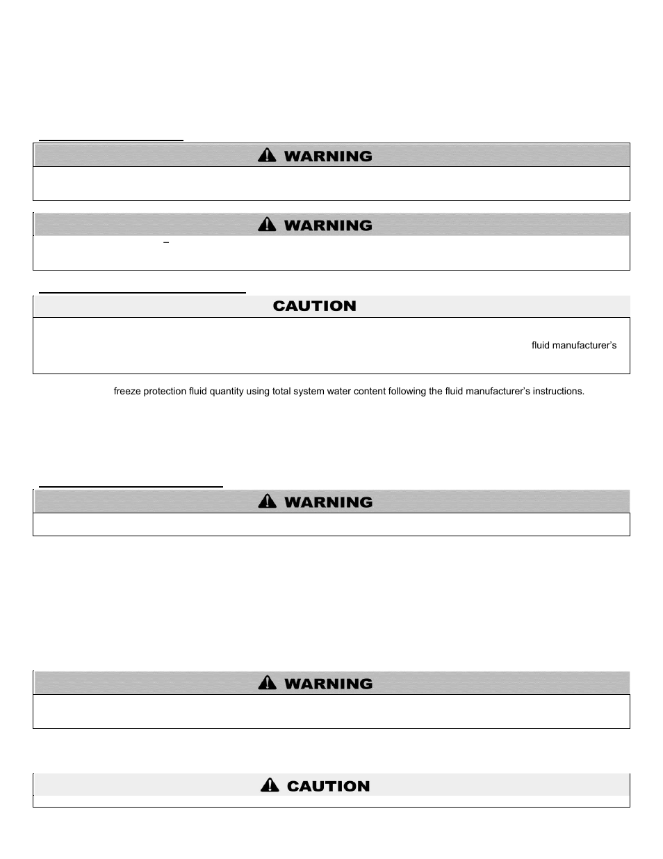 B. check for gas leaks, C. freeze protection (when used), D. fill and test water system | HTP EFT-399 User Manual | Page 61 / 91