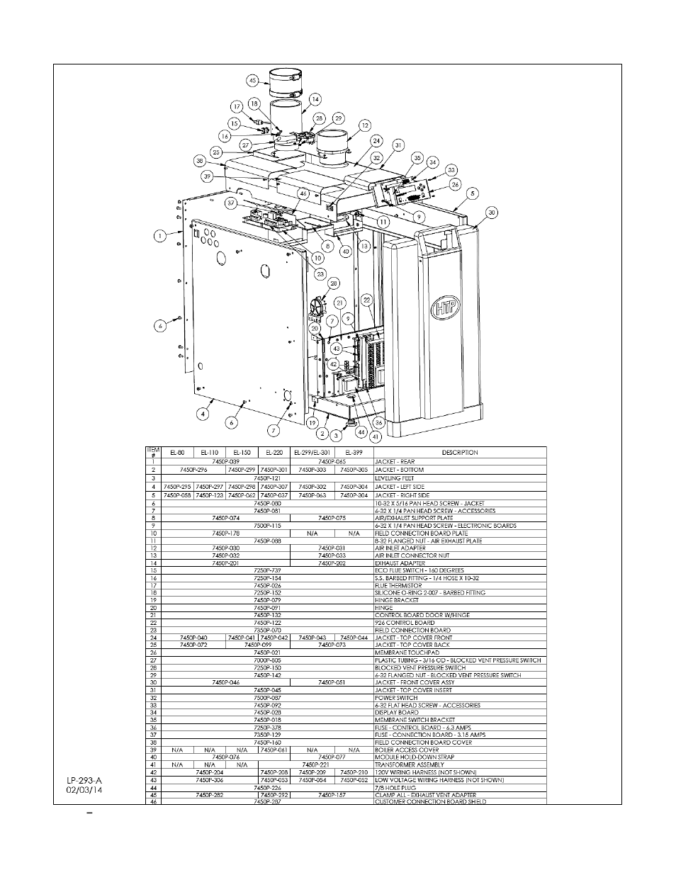 HTP EL-399NVWH User Manual | Page 75 / 81