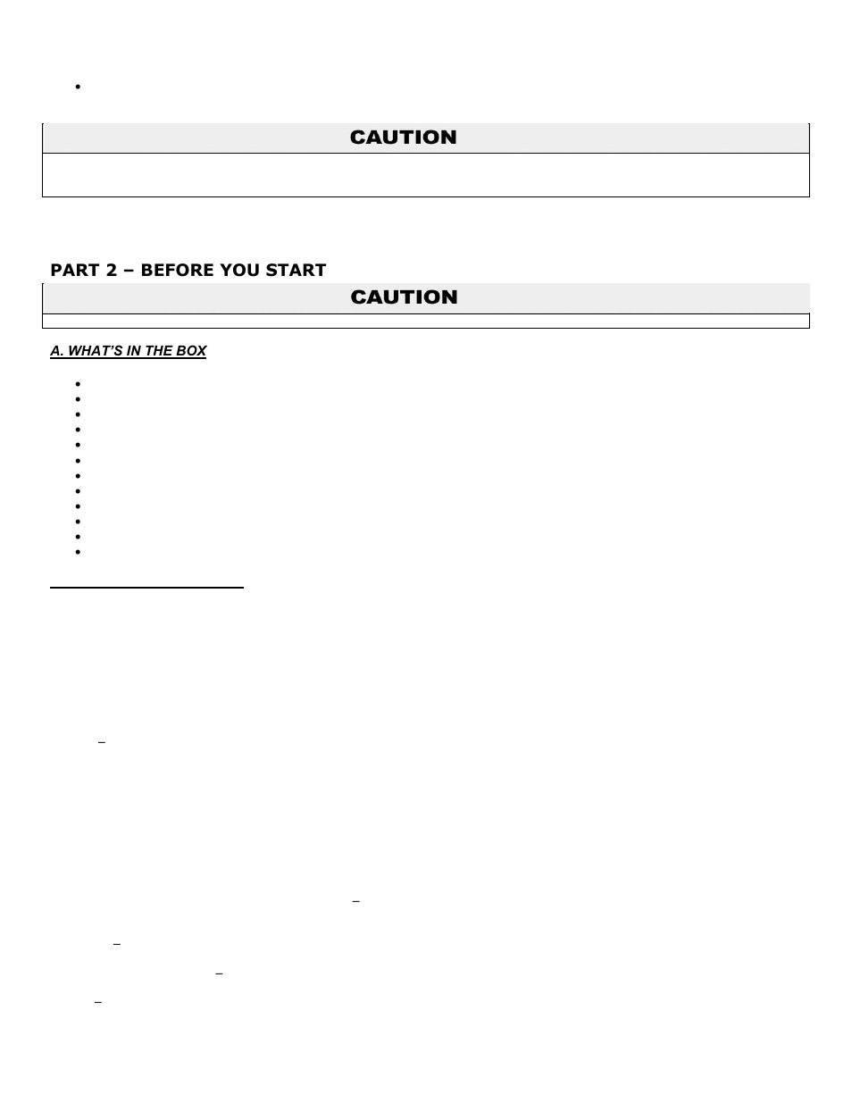 Part 2, Before you start, A. what’s in the box | B. how heater operates, Part 2 – before you start | HTP EL-399NVWH User Manual | Page 8 / 81