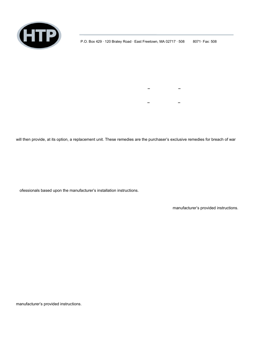 HTP CG300N65 User Manual | Page 35 / 36