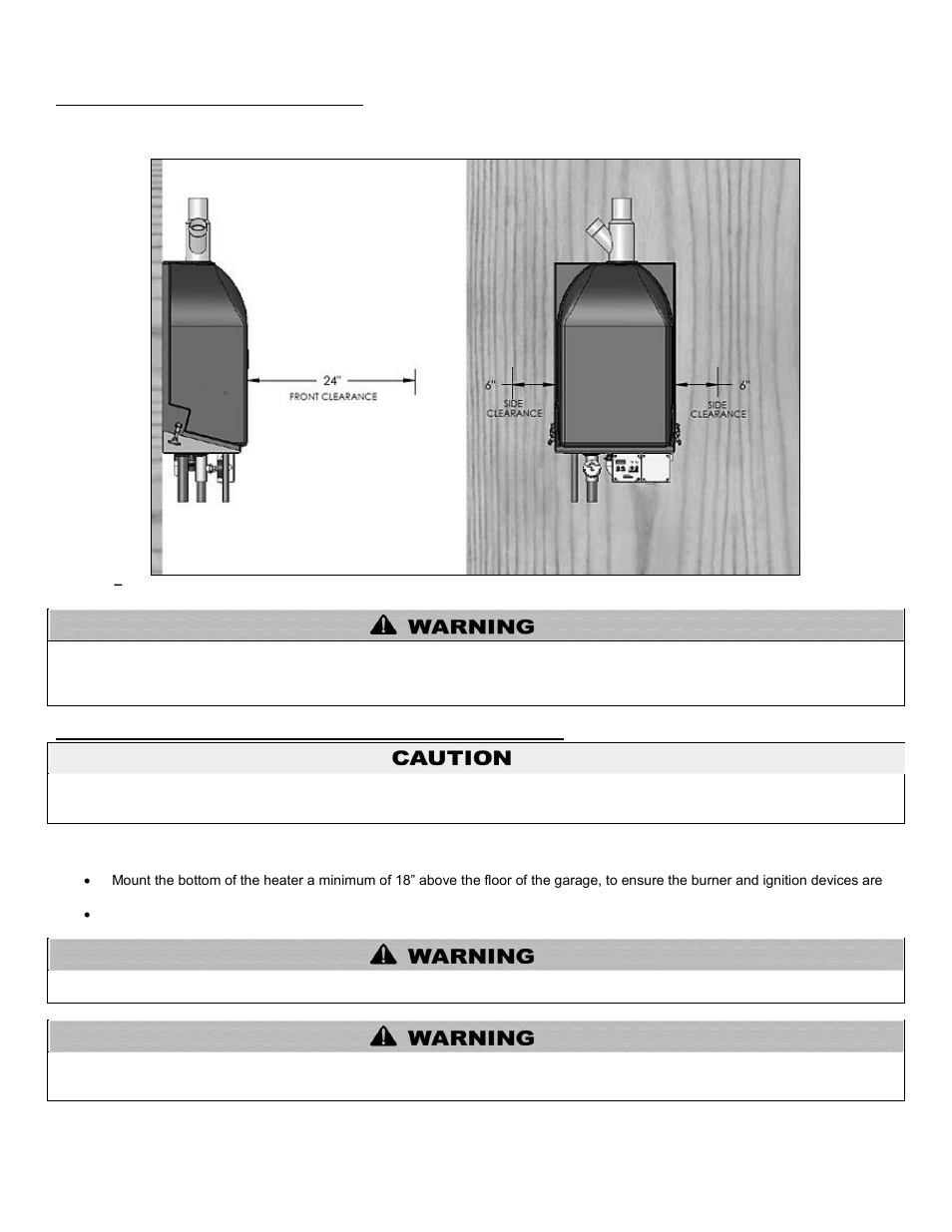 C. clearances for service access | HTP MC120 User Manual | Page 12 / 79